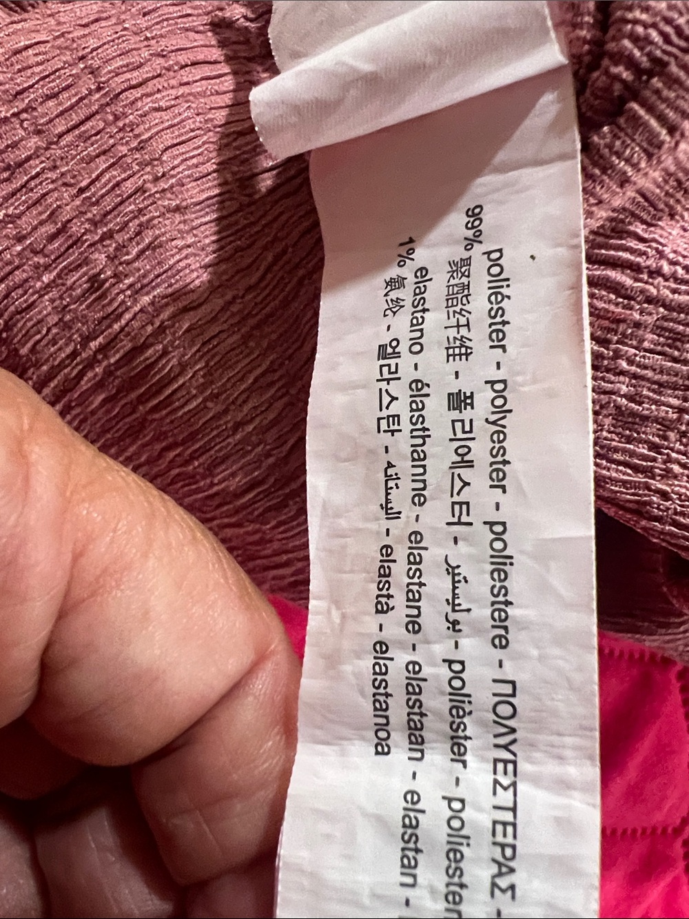 Zara Dusty Rose Textured Jumpsuit - Picture 8 of 8